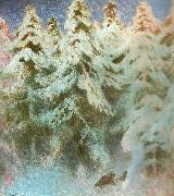 bruno liljefors natt i skogen Spain oil painting artist